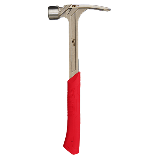 Durable milled face framing hammer with red handle for woodworking and home improvement hand tools under $100 collection