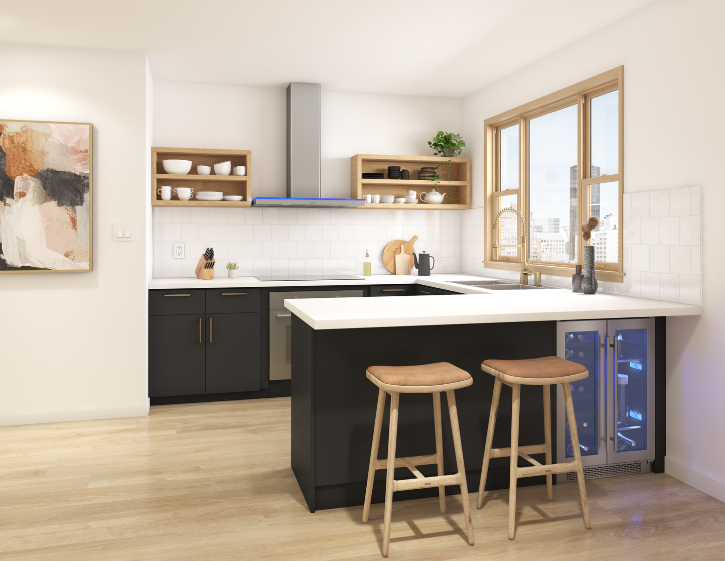 Luce Chimney Hood 30" LED 600 CFM ACT