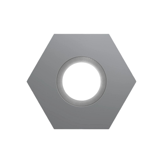 John Deere H99923 3/8" Hexagonal Lock Nut, 10-Pack