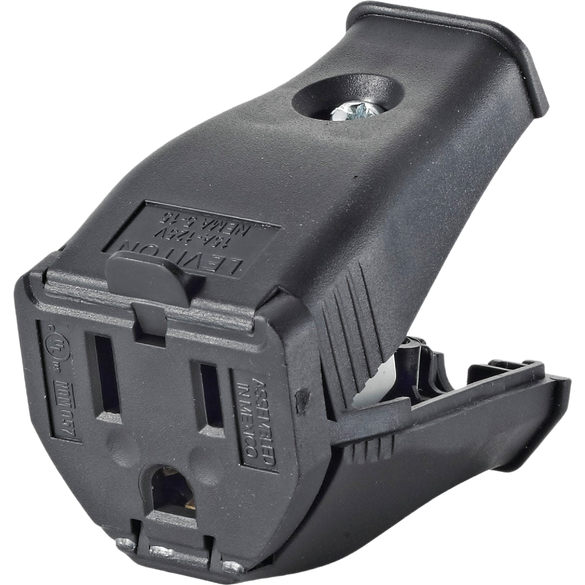 Black clamp tight cord plug for electrical wiring and home improvement under $50 collection