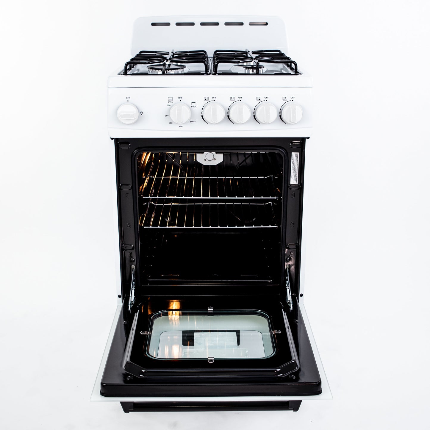Avanti 20" Compact Gas Range Oven - White