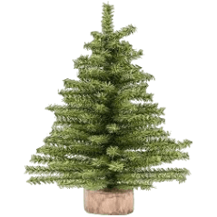 Small artificial green pine tree with natural look in indoor Christmas decorations and under $50 collection