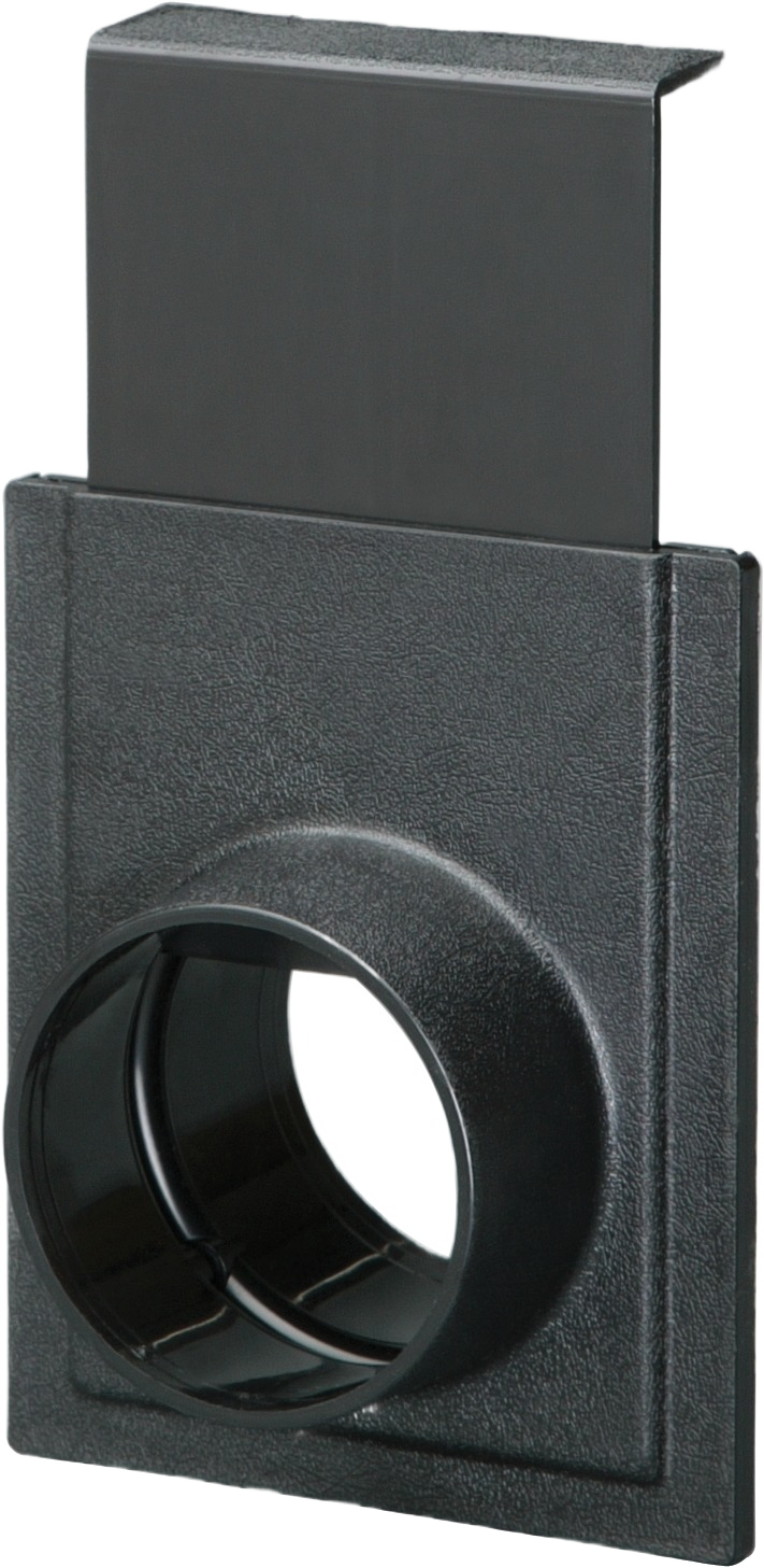 Durable black plastic blastgate for controlling air flow in dust collectors and woodworking tools under $50 collection