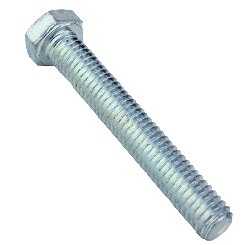 Steel hex head cap screw measuring 3/8 inch by 2-1/2 inch for John Deere parts and home improvement projects