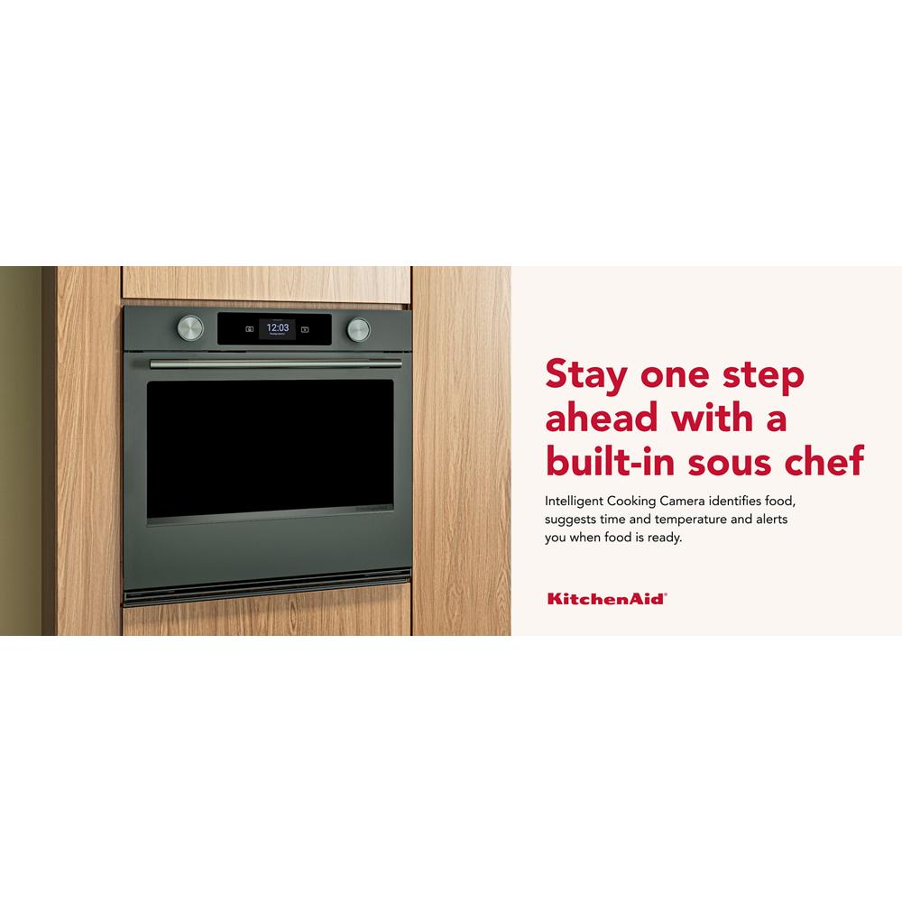 30-inch Smart Electric Single Wall Oven with Intelligent Cooking Camera - Juniper