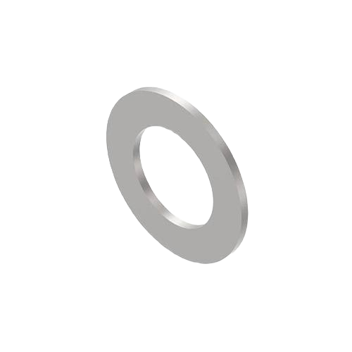 Metal round hole washer with a smooth finish for tools and home improvement applications