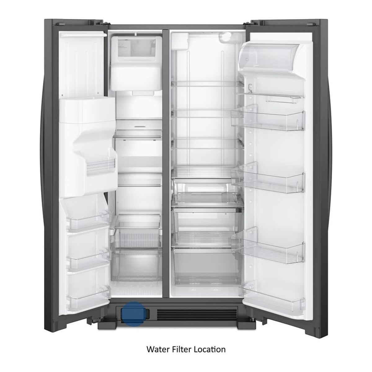 36-inch Wide Side-by-Side Refrigerator - 25 cu. ft.