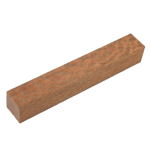 Quarter-sawn reddish brown woodworking pen blank with distinctive lace pattern for crafting under $50 tools accessories
