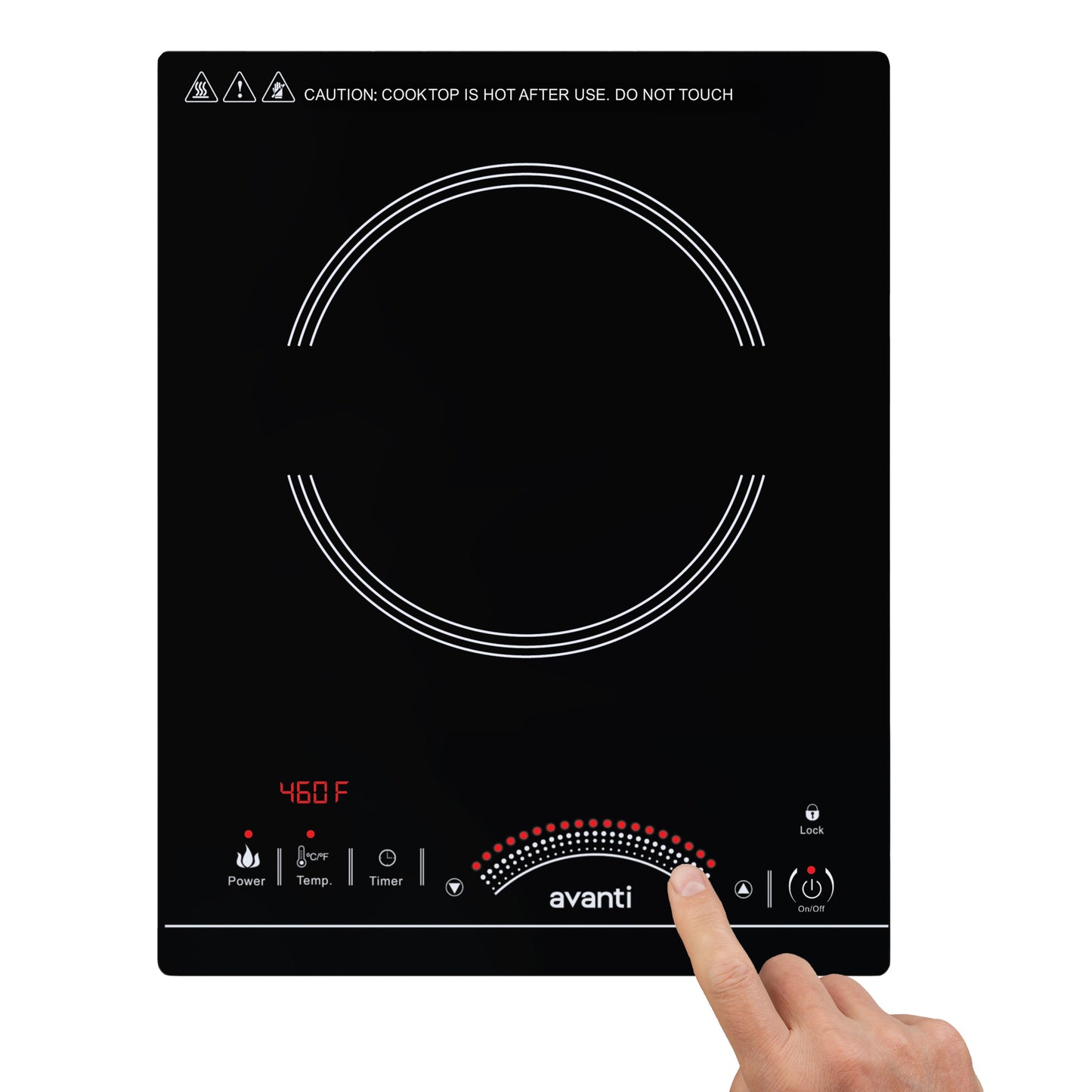 Avanti Portable Induction Cooktop - Black
