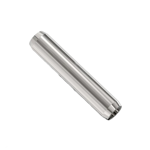 Metal spring pin with smooth cylindrical shape designed for durable home improvement and tool applications
