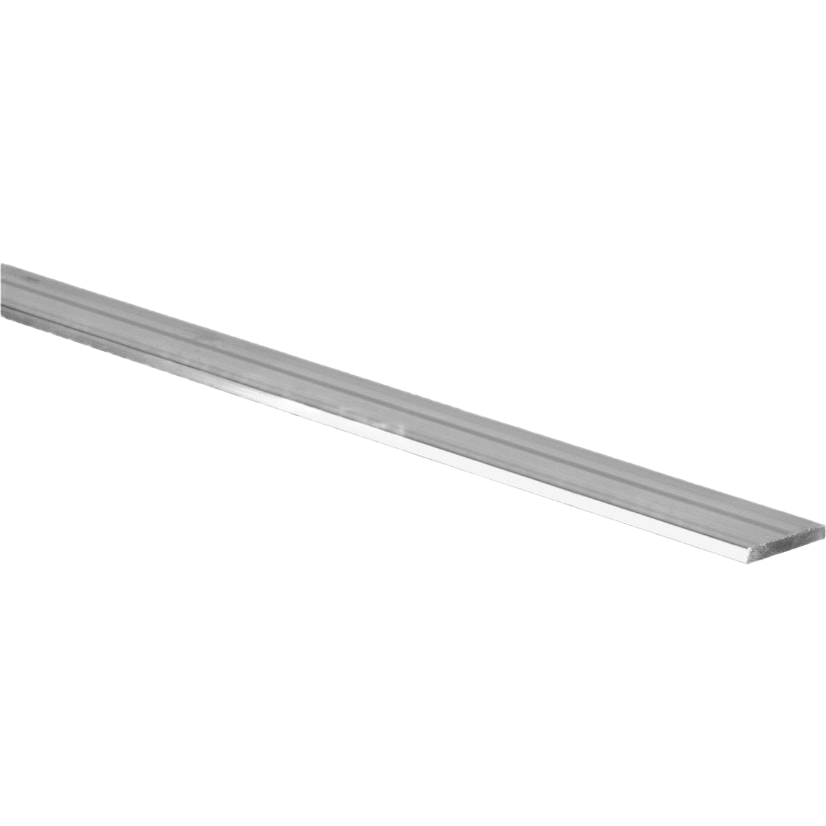 Aluminum flat bar stock with smooth finish for hardware projects in home improvement and tool applications