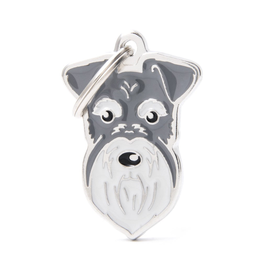 MyFamily Friends Salt and Pepper Schnauzer Pet Tag
