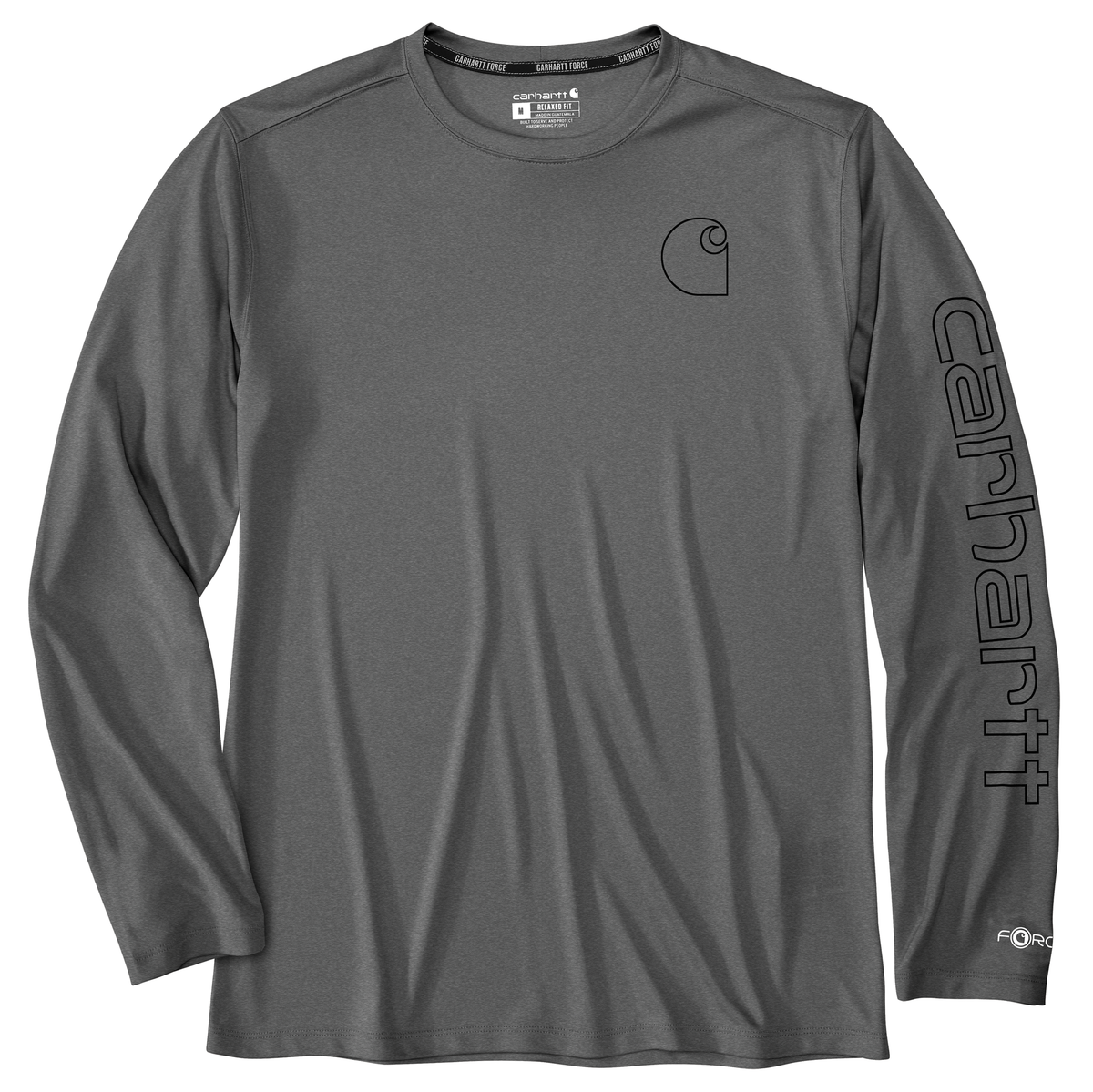 Carhartt Men's Force Sun Defender Relaxed Long Sleeve Logo T-Shirt