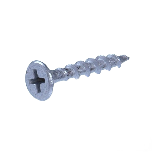 Galvanized Phillips head deck screw with corrosion-resistant coating for hardware and fasteners collections