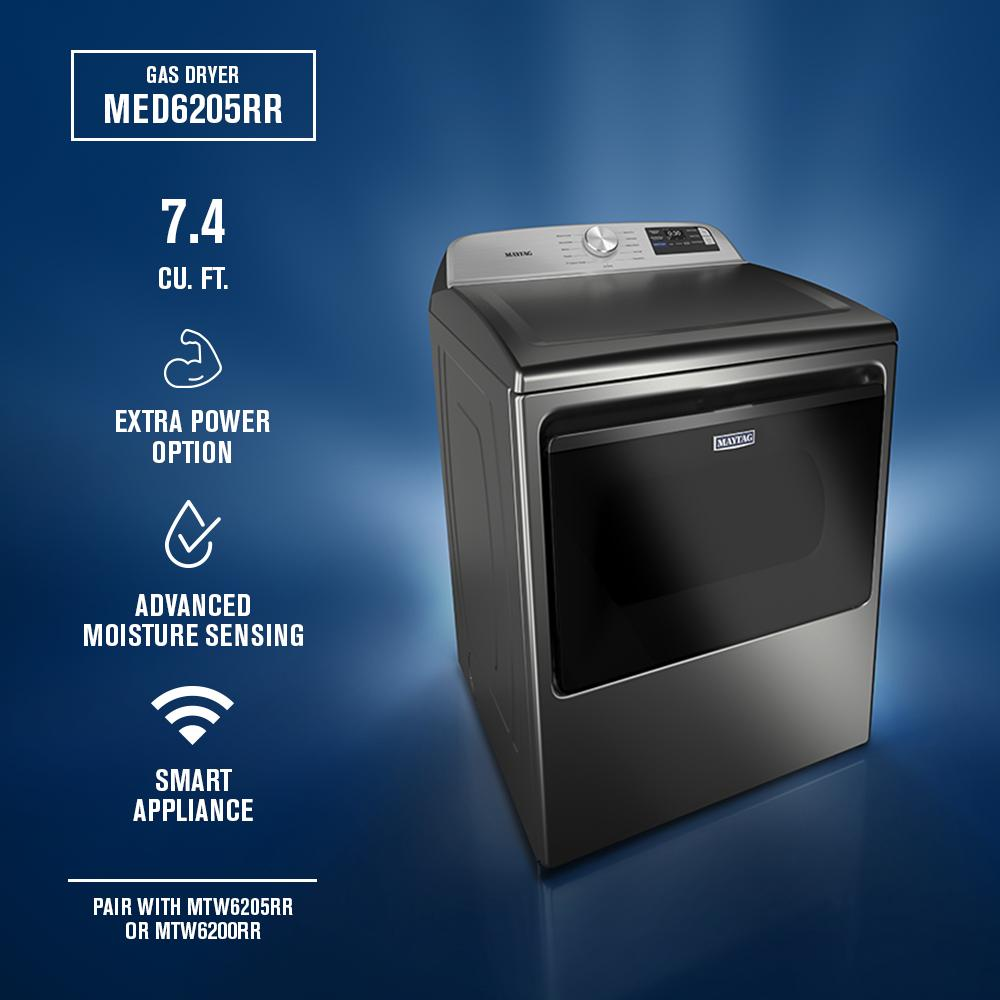 7.4 Cu. Ft. Top Load Electric Dryer with Extra Power and Advanced Moisture Sensing