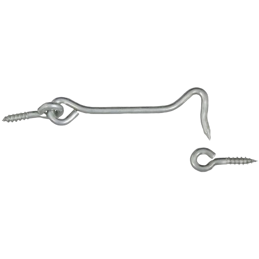 Steel hook and eye bolt set with threaded ends for secure fastening in hardware and fasteners collection under $50