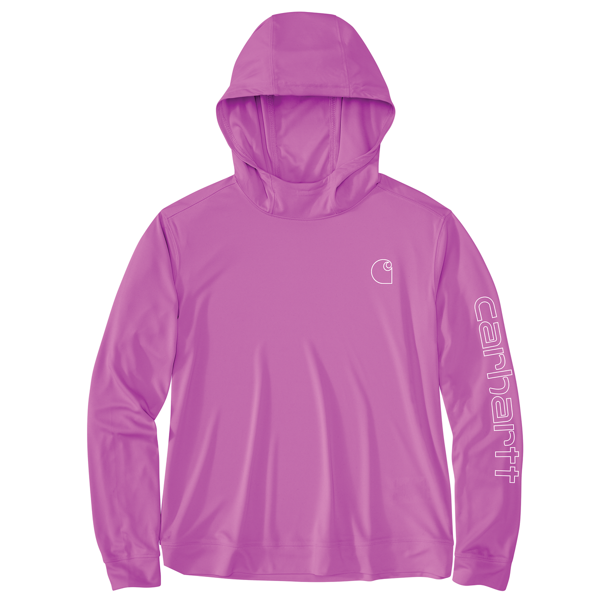Carhartt Women's Force Sun Defender Lightweight Long-Sleeve Hooded Graphic T-Shirt