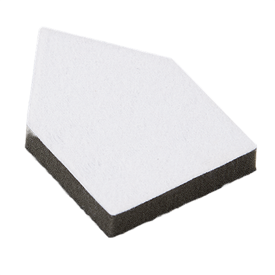 White and black flexible sanding sponge interface pad for detailed sanding in power tool accessories collections under $50