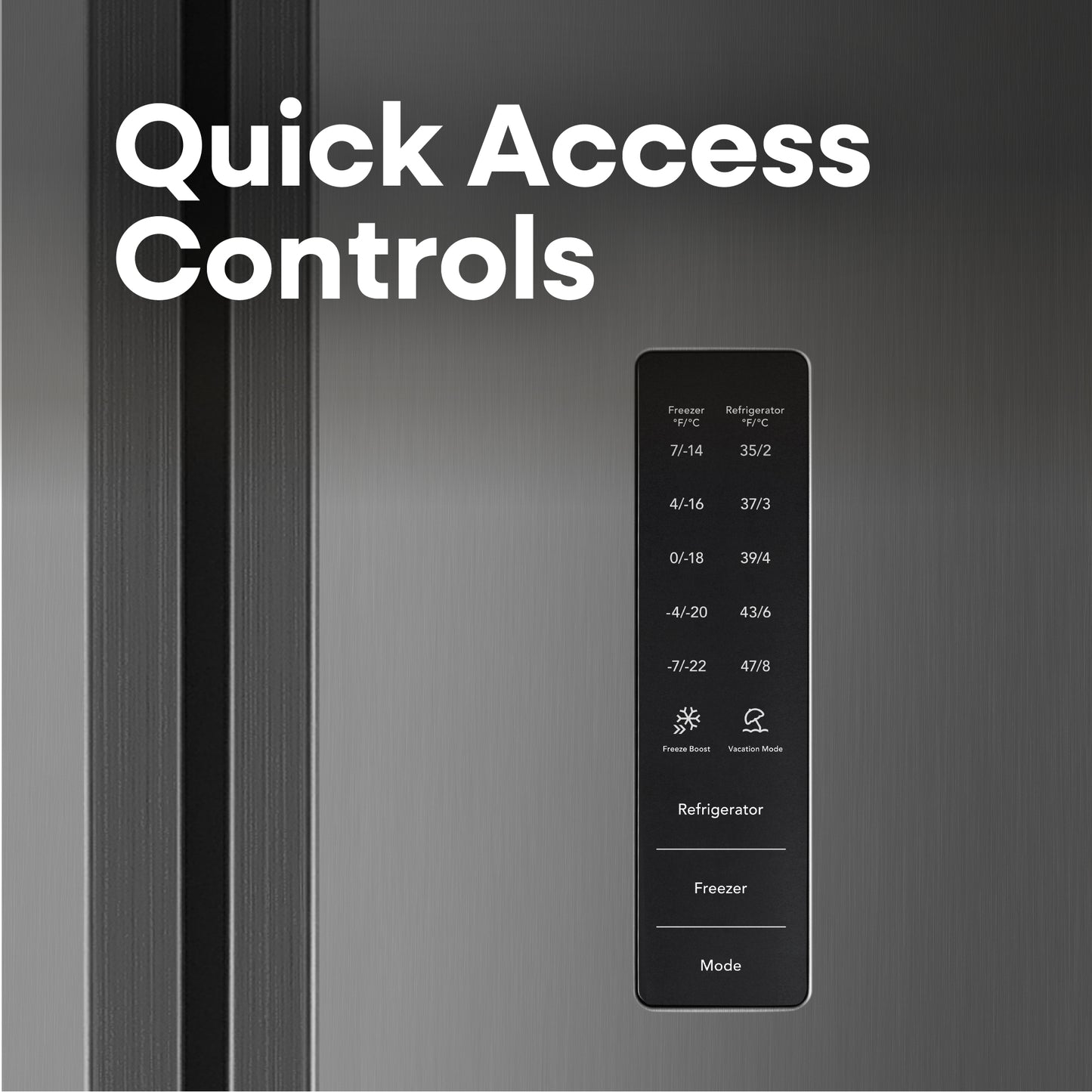 Element Electronics 18.8 cu. ft. Side-by-Side Refrigerator - Stainless Steel (ERX19FDS)