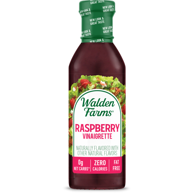 Bottle of raspberry vinaigrette salad dressing labeled zero calories, fat free, under $50 Food & Beverage collection