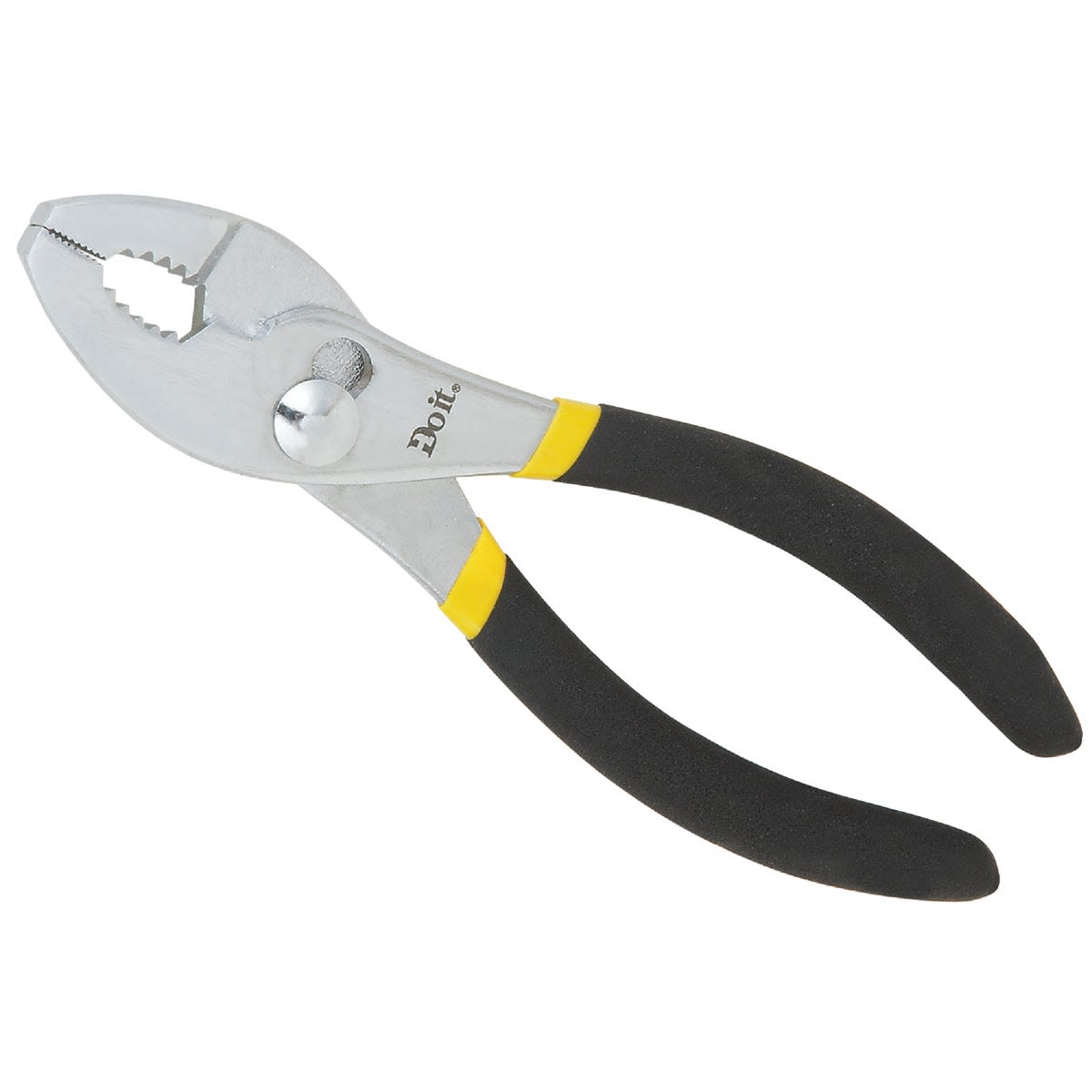 6-inch slip joint pliers with black and yellow grips for versatile home improvement and tools tasks