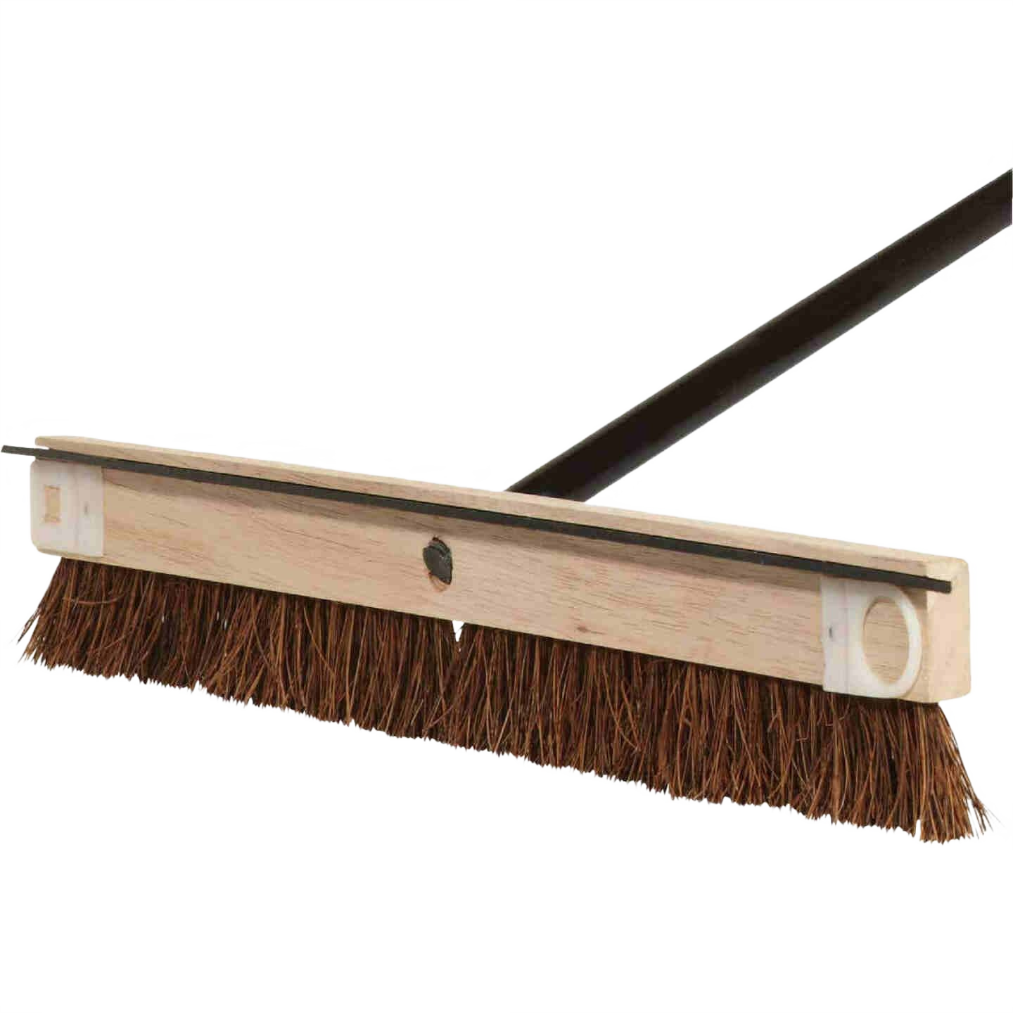 24-inch driveway brush applicator with wooden block and squeegee for efficient sealant application in home improvement tools