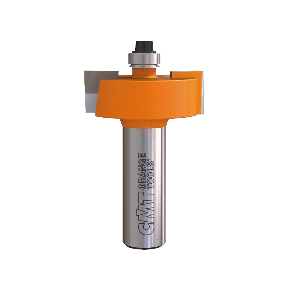 CMT Orange Tools 2” x 7/8” Rabbeting Bit With Bearing, 1/2" Shank