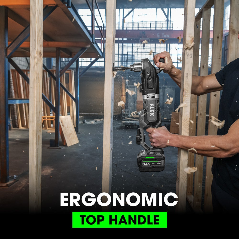 FLEX 24V 2-Gear Compact Right Angle Drill (Tool Only)