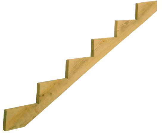 Kitzmans 5-Step Treated Stair Stringer, 2 in. x 10 in.