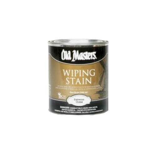 Old Masters wiping stain in espresso shade for wood finishing in Stains & Sealers and Home Improvement collections