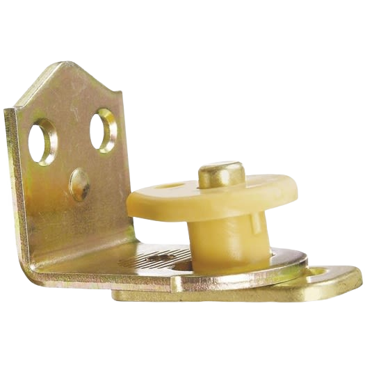 Satin brass swing and stay door hinge with plastic pivot for cafe doors in door hardware and hinges collections under $50