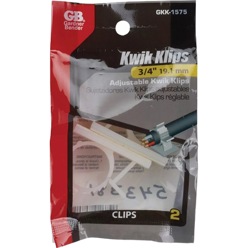 Two-pack of 3/4 inch adjustable plastic wire clips for organizing cables in Electrical and Under $25 collections