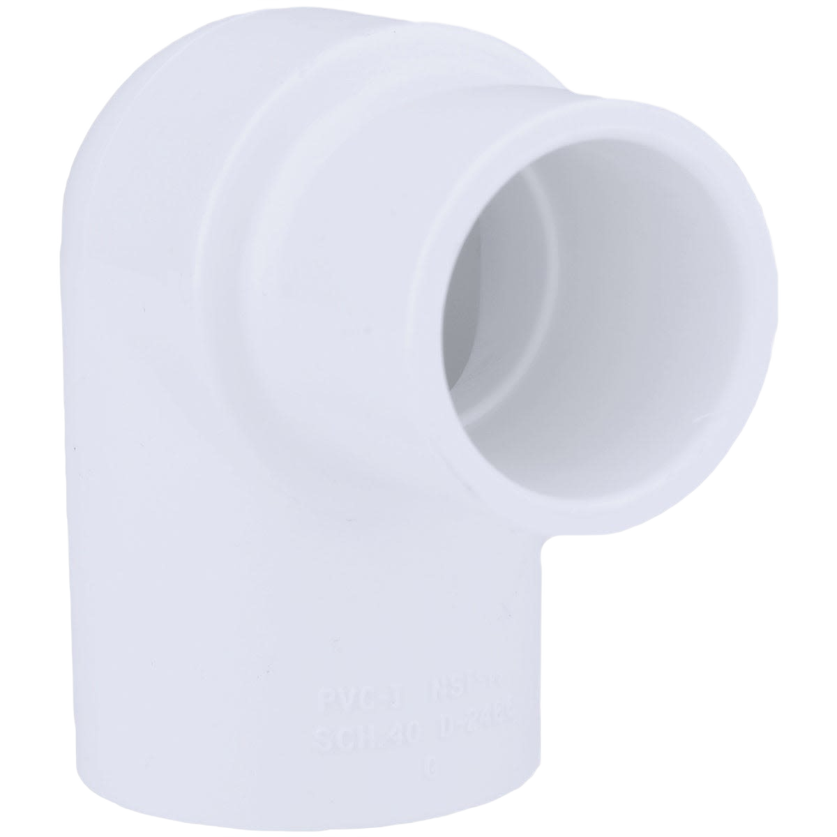 White reducing PVC elbow fitting for plumbing in pipes and fittings collection under $50 and home improvement