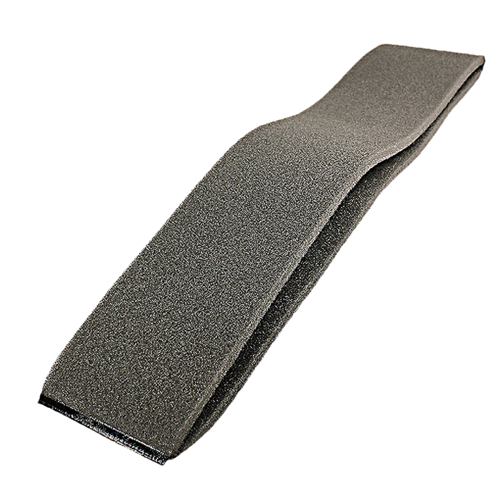 Gray foam air filter pre-cleaner designed to improve engine protection in home improvement equipment
