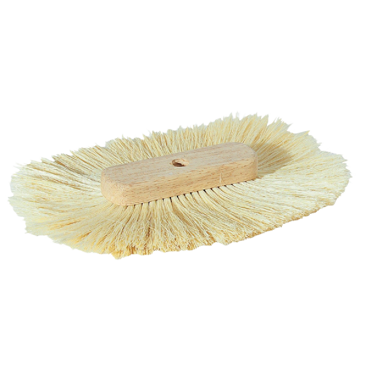 Oval-shaped tampico fiber texture brush with hardwood block for paint and home improvement tools collections