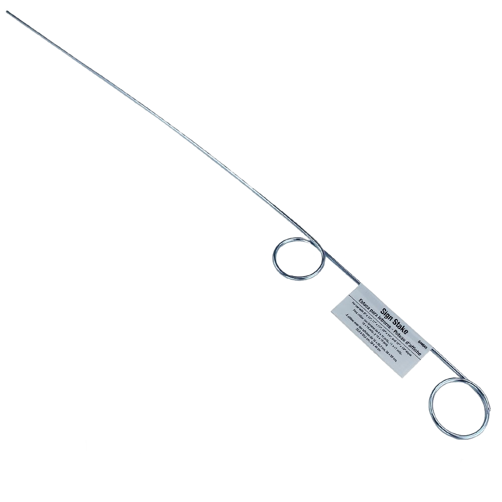 28-inch metal pigtail sign holder with wire loops, suitable for hardware and home improvement projects under $50