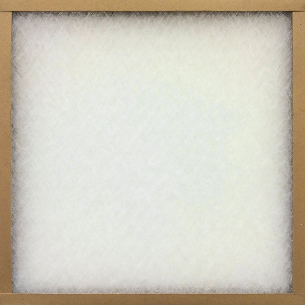 White furnace filter panel with dense fiberglass media in heating and cooling air management collection under $50