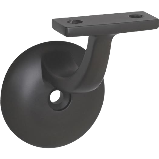 Oil rubbed bronze zinc handrail bracket designed for secure wall mounting in shelving and storage accessory collections