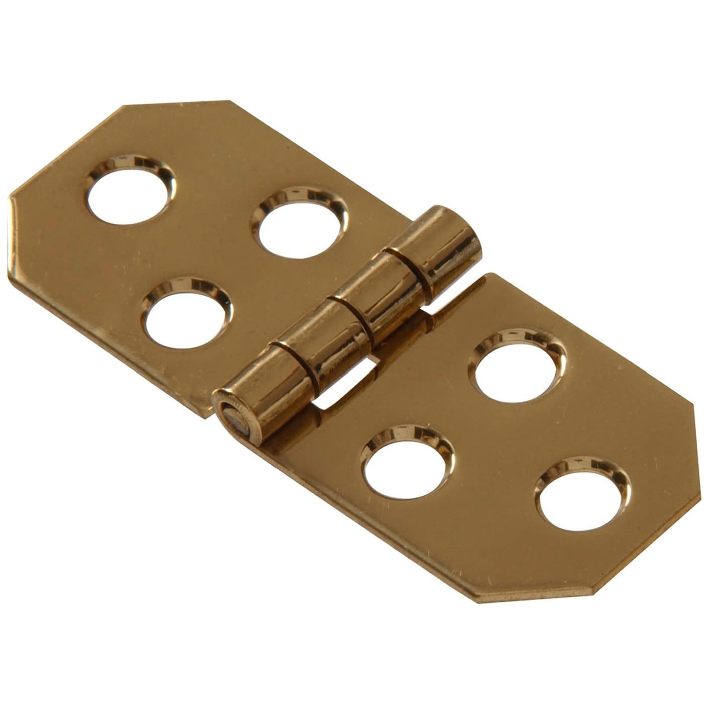 Solid brass decorative hinge with bright finish for cabinet and door hardware in home improvement tools collection under $50