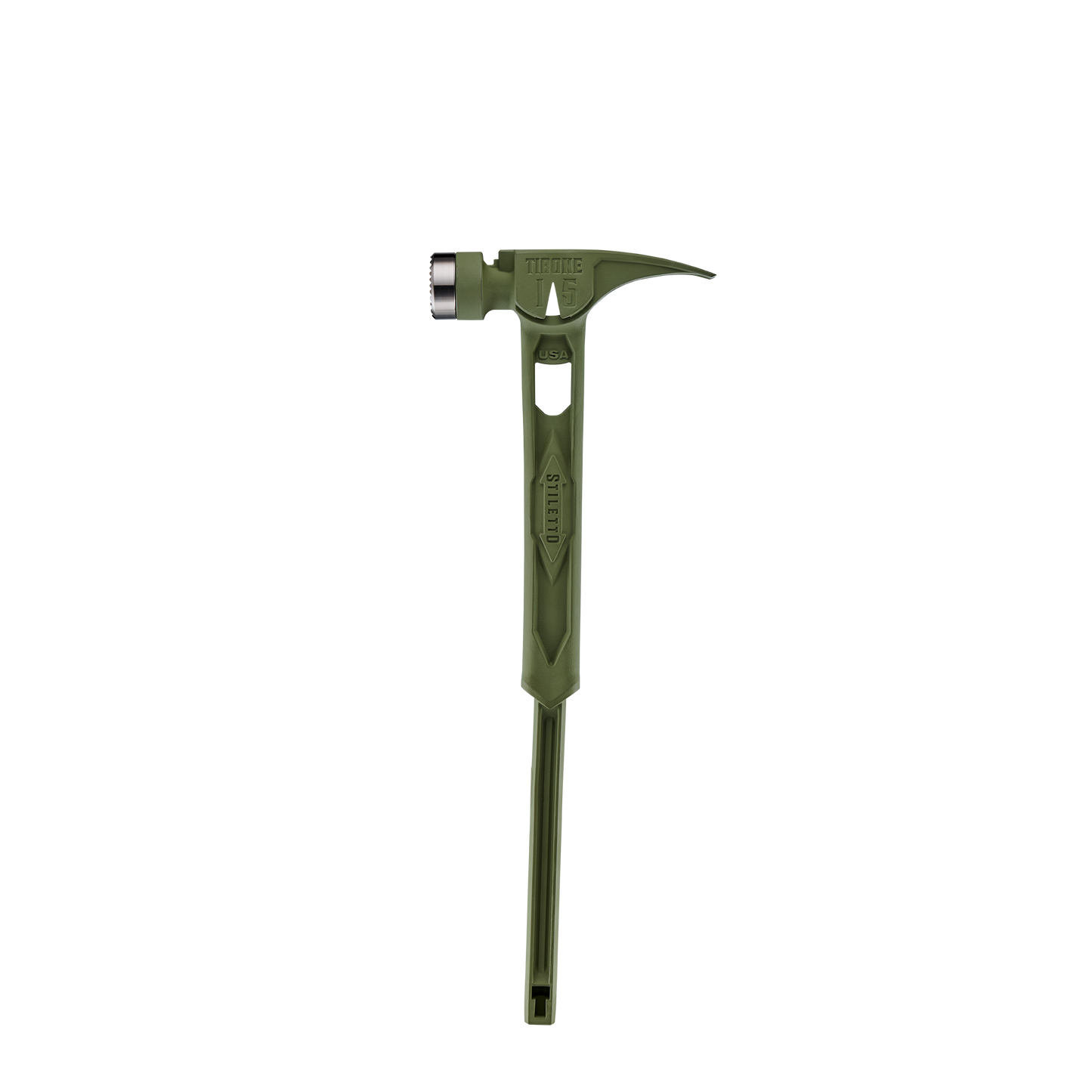Stiletto 15oz TIBONE™ Milled/Curved Titanium - Limited Edition Green