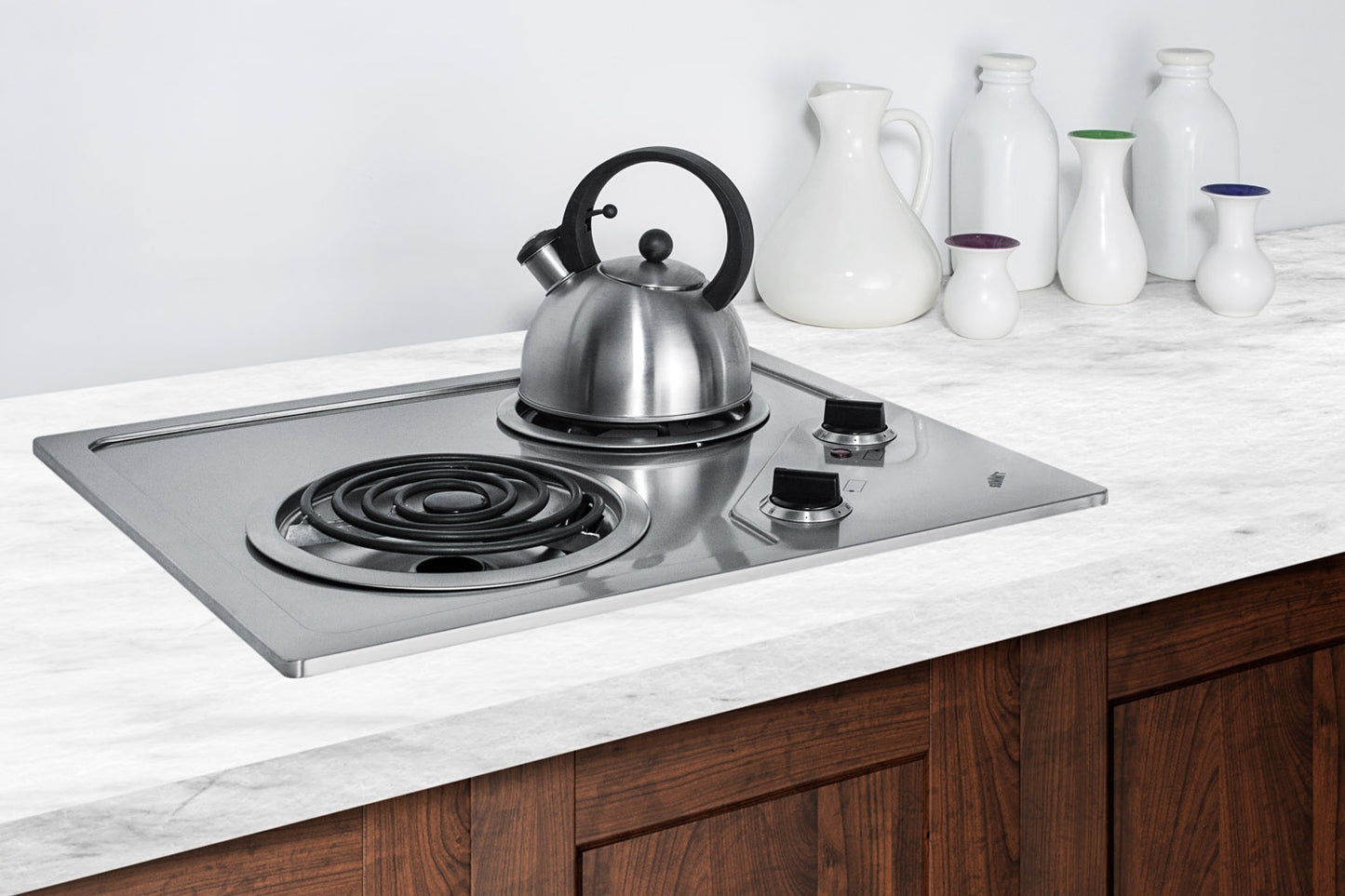 21" Wide 230V 2-Burner Coil Cooktop