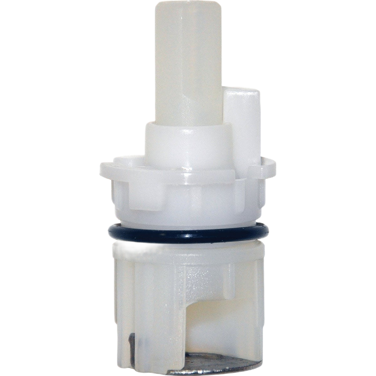 White plastic hot and cold replacement stem for faucet repair in plumbing and home improvement collections under $50