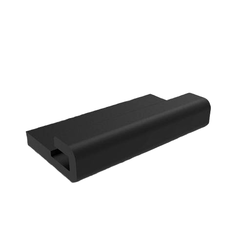 Black rubber hood panel isolator designed for John Deere equipment in automotive parts and tools collections under $50 category