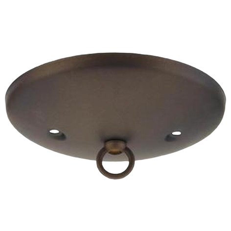 Oil rubbed bronze light canopy kit with mounting holes and hanging ring for lighting and ceiling fan accessories under $50 collection