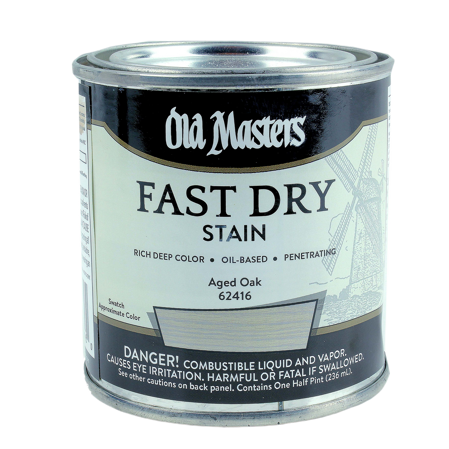 Old Masters fast dry oil-based interior wood stain in aged oak for staining and finishing projects under $50 collection