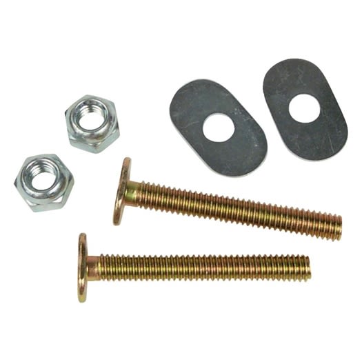 Set of steel bolts with washers and nuts for plumbing parts and toilet repair under $50 collections