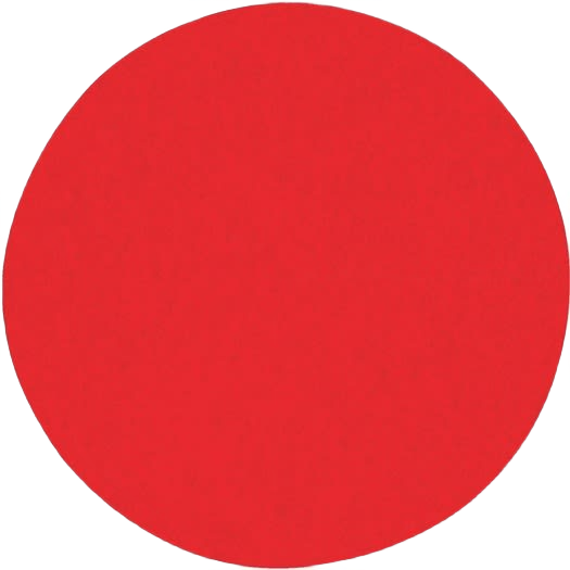 Red 5-inch sanding disc designed for power tools, ideal for smoothing surfaces in home improvement projects