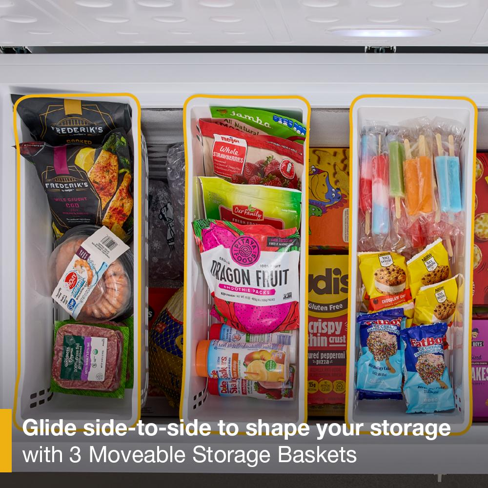 Whirlpool® 16 cu. ft. Convertible Freezer-to-Fridge Chest Freezer with 3 Storage Baskets