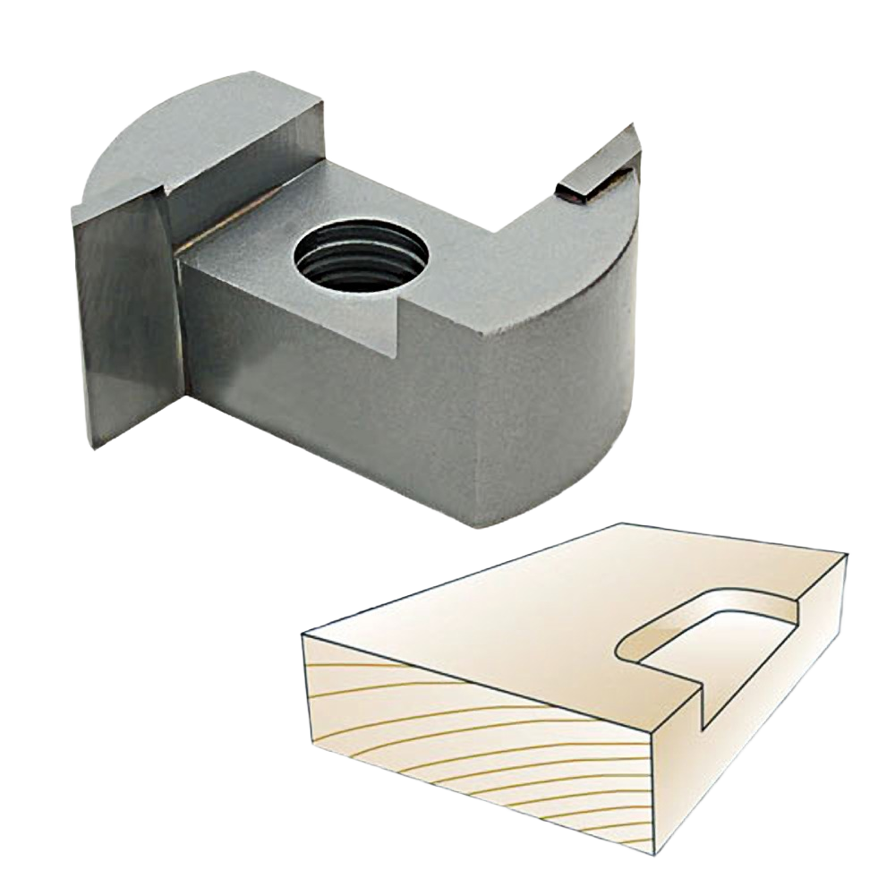 Metal screw-type helix mortise cutter insert with downshear blade for woodworking in tool accessories and drill bits collections