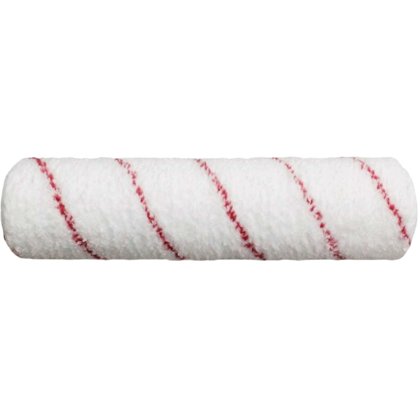 9-inch smooth microfiber paint roller cover with red stripe for home improvement and paint supplies collections
